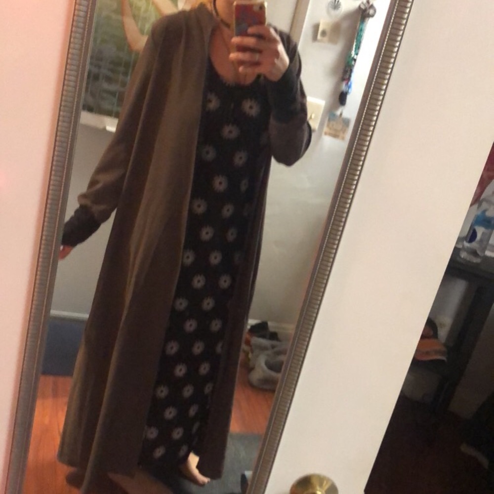 Floor length style jacket